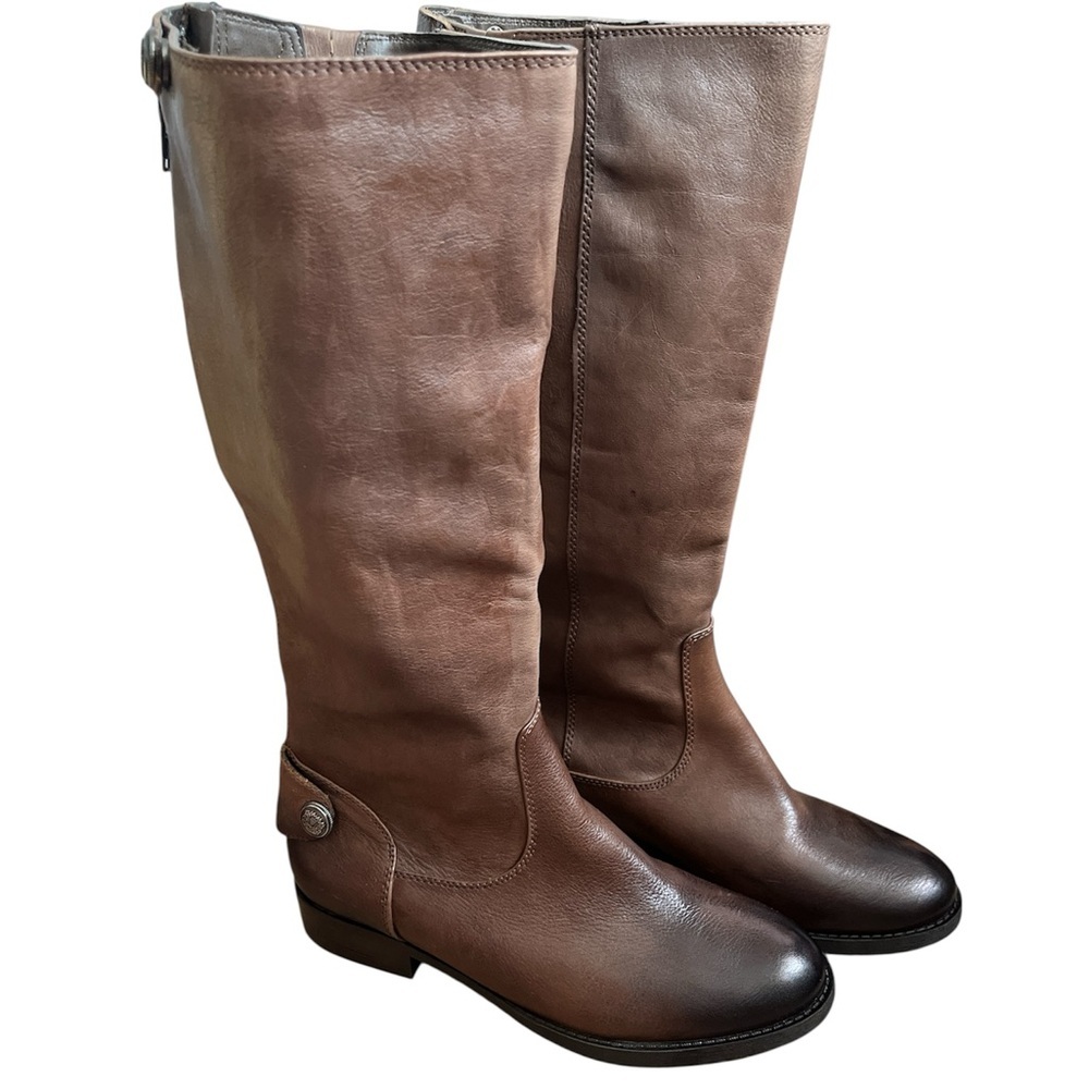 NWOT‎ Arturo Chiang Brown Ombré Leather Fierce Riding Boots Tall Size 7.5